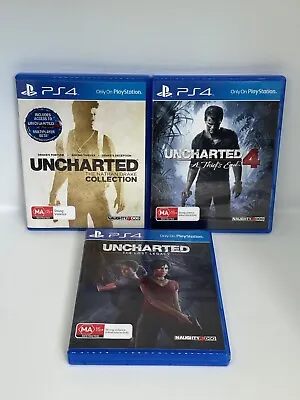 Uncharted The Nathan Drake Collection-Uncharted 4- Lost Legacy PS4 *BULK* • $29.99