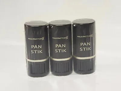 Max Factor Pan Stik Foundation Stick 9 G Pack Of 3 • £17.99
