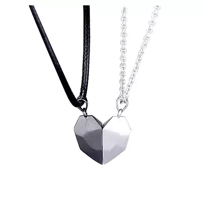 Matching Couples Necklaces For Boyfriend And Girlfriend Magnetic Heart Necklace  • $5.39