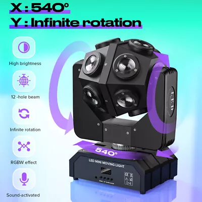 £116.99 • Buy 200W Moving Head Stage Light RGBW Gobo Spot DMX Beam DJ Disco Club Party Light