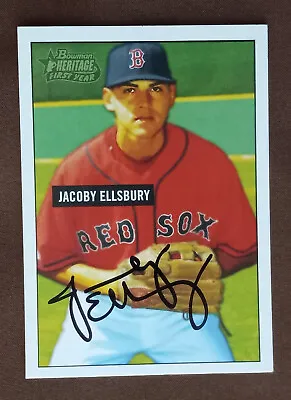 Jacoby Ellsbury - 2005 Bowman Heritage (Fielding Position) #337 - Autograph • $24.75