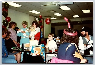 Vintage Photograph Picture Found Snapshot 80's Office Party • $8.23