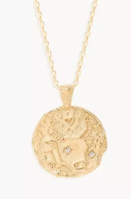 By Charlotte Written In The Stars TAURUS Necklace 18K GOLD VERMEIL NEW RRP.$219 • $105