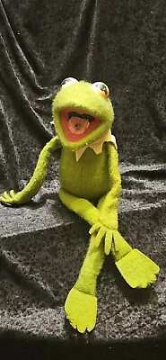 Vintage Jim Hensons 1976   KERMIT The FROG  Muppets Plush Doll • $12.43