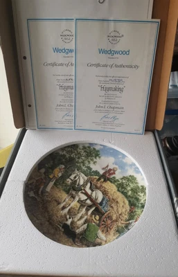 £3.98 • Buy Wedgewood Life On The Farm Haymaking By John L.chapman Limted Edition Plate 1989