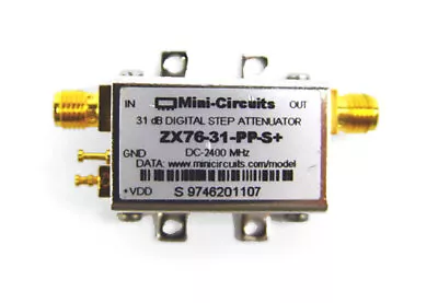 Mini-Circuits ZX76-31-PP-S+ Digital Step Attenuator 31dB DC To 2400 MHz • $22.49