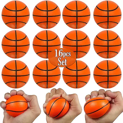 Mini Basketball Stress Balls 16 Pcs Pack | 2.5” Inch Mini Basketballs For Kids  • $22.45