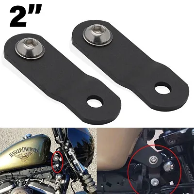 2“ 51mm Gas Tank Riser Bracket Extension Lifts For Harley Sportster Dyna Fatboy • $9.15