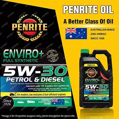 Penrite Enviro+ 5W-30 Engine Oil 5L For VW Amarok Beetle Caddy CC Golf Jetta • $113.69