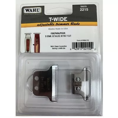 Wahl Adjustable T-WIDE Trimmer Blade #2215 • $47.90