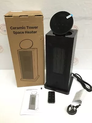Ceramic Heater 2000W ECO Electric With 90°Oscillation Thermostat/ Remote • £25
