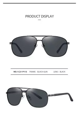 Mens Polarised Sunglasses Aviators Summer Anti Glare • $36.20