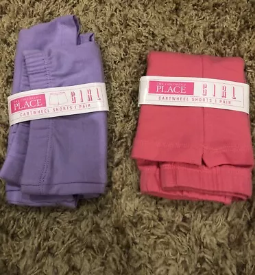 Children’s Place Cart Wheel Shorts. Size 7/8 NWT. Colors: Cupcake & Iris Pop. • $10