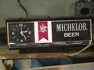 Michelob Beer Countertop Cash Register Lighted Clock Sign • $114.99