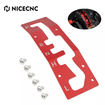 NICECNC Shifter Gate Plate Panel For Can-Am Maverick X3 Turbo DPS 2017-2023 Red • $15.99