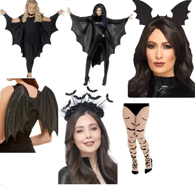 Bat Accessories Halloween Fancy Dress Cape Wings Bat Cape Adults Kids • £11.99