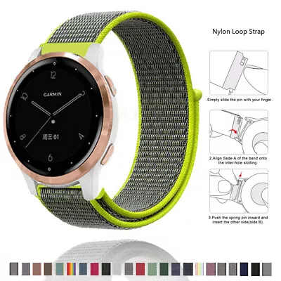 18mm Strap For HUAWEI WATCH GT 4 41mm Garmin Venu 3S 2S 265S Fossil Nylon Band • $8.54