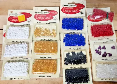 Lot Of 12+ Packs Vintage Craft House Boutique Design-trims Cluster Beads  G2 • $23.99