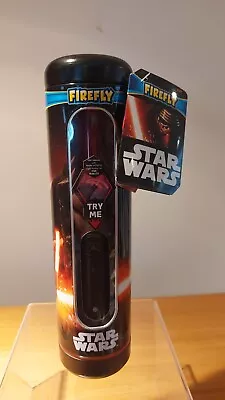 Firefly Star Wars Lightsaber Soft Toothbrush KYLO REN Gift Tin - Light Up Timer • £7