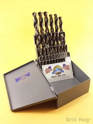 Drill Hog® 25 Pc Metric Drill Bit Set HI-Molybdenum M7 MM 100% Lifetime Warranty • $132.99