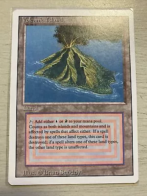 MTG Volcanic Island Revised Edition Regular Rare • $530