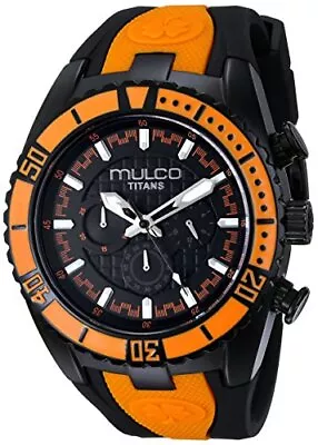 MULCO Unisex MW5-1836-615 Titan Wave Analog Display Japanese Quartz Orange Watch • $66