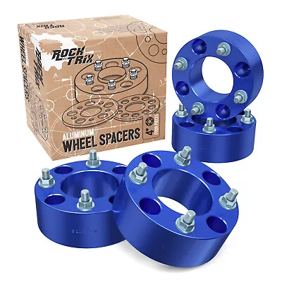 4pc 2  Thick ATV 4/110 Wheel Spacers For Honda Kawasaki UTV 4x110 Flat Nuts Blue • $89.75