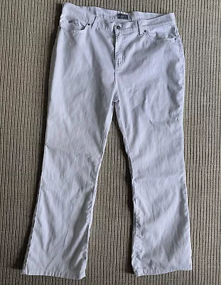 Per Una White Cotton Roma Jeans With Stretch UK 18 Reg M&S Marks & Spencer GC • £10