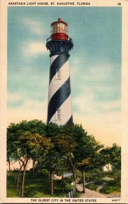 $12.95 • Buy Postcard Anastasia Light House St Augustine Florida A12