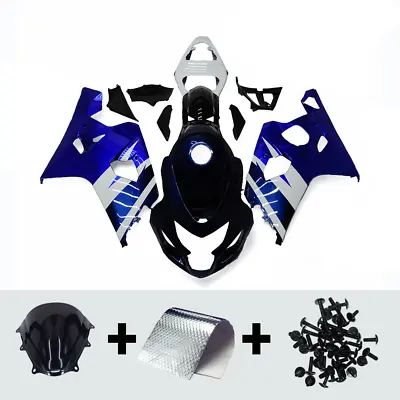 White Blue Plastics Fairing For Suzuki GSXR750 GSXR600 K4 2004 2005 ABS Fairings • $398.27