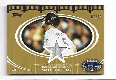 Matt Holliday Jersey 2008 Topps All-star Game Stitches /50 Colorado Rockies • $9.99