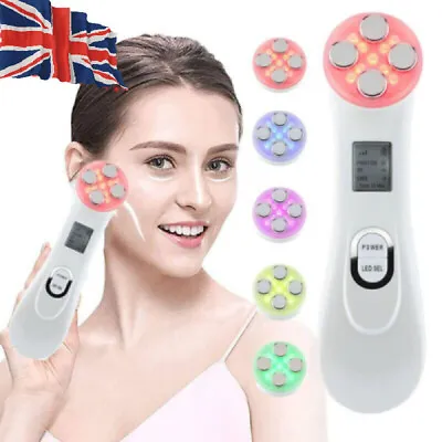 LED Microcurrent Skin Tightening Lifting Device Face Neck Facial Beauty Machine • £17.45