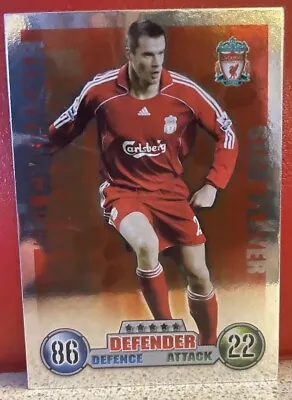 Jamie CARRAGHER Match ATTAX 2007-2008 Premier League STAR PLAYER 07/08 Liverpool • £1.49