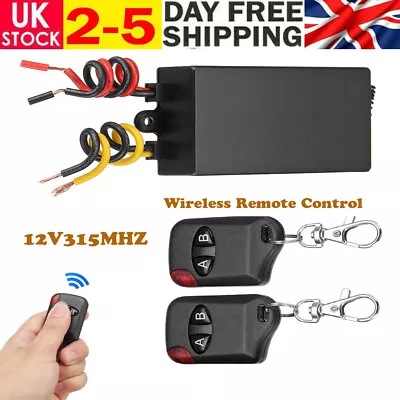 315MHZ Wireless ON/OFF RF Remote Control Switch Relay Transmitter Receiver DC12V • £12.74