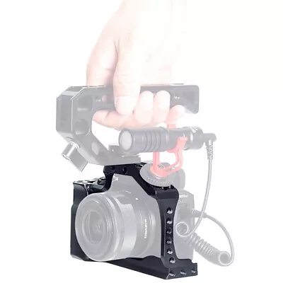 Cage Rig With Nato Rail Arca Swiss Plate Hand Grip For Canon EOS M50/M50 II/M5 • £38.28