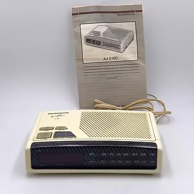 Magnavox Aj-3180 Alarm Radio Tested And Works • $11.50