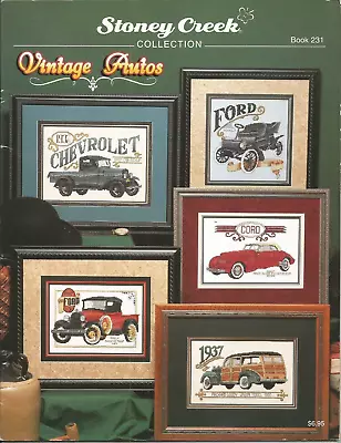 Vintage Autos 9 Designs Stoney Creek Collection Book 231 • $5.99