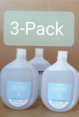 3-Pack Method Sweet Water Foam Hand Soap Refill 28 Oz Ea Plant Based Cleanser  • $39.99