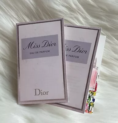 2 X Christian Dior Miss Dior Eau De Parfum Spray For Women ~ 1ml/0.03oz Each • $10.99