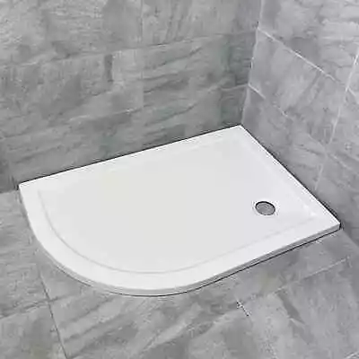 Surface Offset Quadrant Left Hand White Shower Trays Range Of Sizes ExBathstore • £59.99