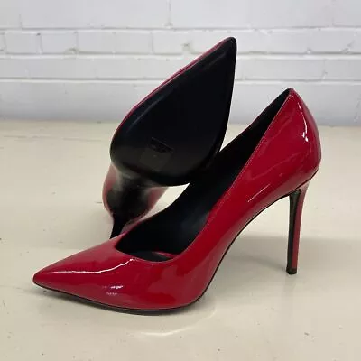 MICHAEL KORS Muse Runway Patent Pump Heels Women's Size US 9 Red • $107.95