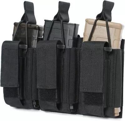 Tacticon Molle Mag Pouch Open Top Double/Triple Magazine Pistol Rifle Holder Bag • $9.99