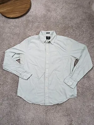Abercrombie Fitch Shirt Mens XXL Oxford Collar Button Mint Green 2XL • $6.77