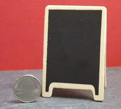 Dollhouse Miniature Chalkboard Easel Sign 1:12 One Inch Scale D64 Dollys Gallery • $5.99