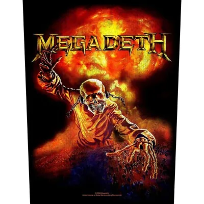 £8.95 • Buy MEGADETH Back Patch: NUCLEAR : Vic Rattlehead Logo Official Licenced Merch Gift