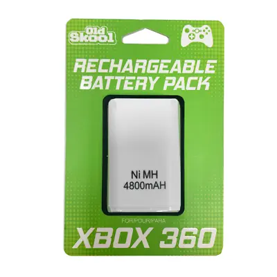 Old Skool XBOX 360 Rechargeable Battery Pack 4800mAh- White • $9.99