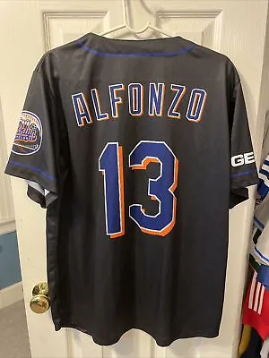 Edgardo Alfonzo Brooklyn Cyclones Baseball Men’s Black Light Weight Jersey XL • $30