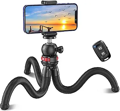 Tripod Stand Flexible Portable Tripod For IPhone With Bluetooth Remote Control • £19.99