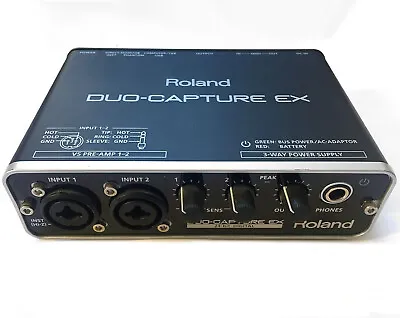 $84.83 • Buy Roland UA-22 DUO-CAPTURE EX Audio MIDI Interface 24 Bit Digital 