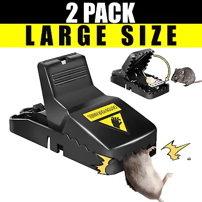 LARGE Mouse Traps Rat Mice Rodent Killer Snap Trap Reusable Heavy Duty Pest Trap • $4.99